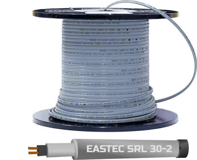EASTEC SRL 30-2 M=30W, 300м/рул., греющий кабель без оплетки